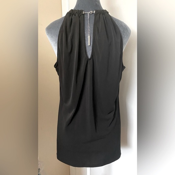 Michael Kors Chain Neck Black Halter Top Size Large - Picture 2 of 10